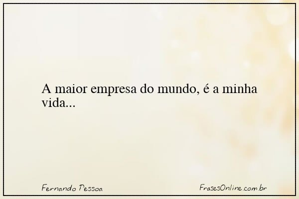 Frase de Fernando Pessoa