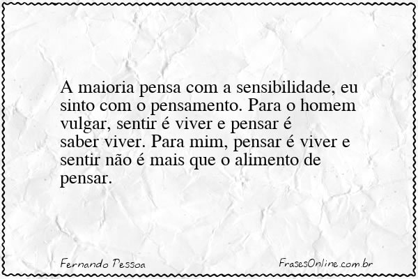Frase de Fernando Pessoa