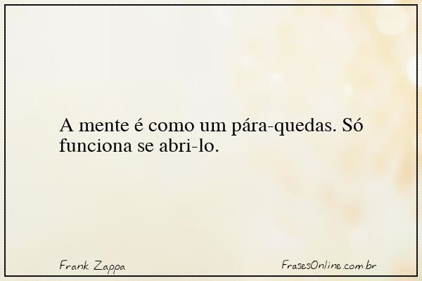 Frase de Frank Zappa