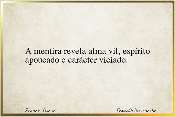 Frase de Francis Bacon