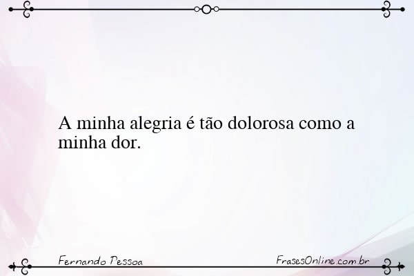 Frase de Fernando Pessoa