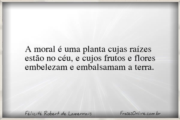 Frase de Félicité Robert de Lamennais