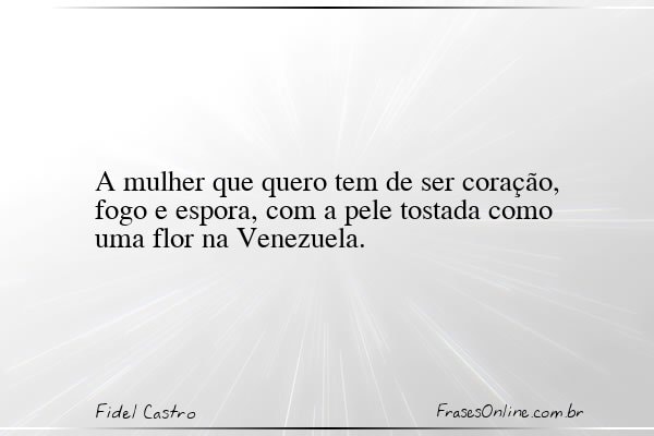 Frase de Fidel Castro
