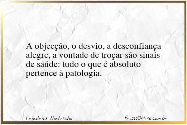 Frase de Friedrich Nietzsche