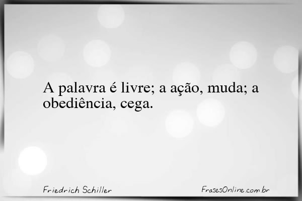 Frase de Friedrich Schiller