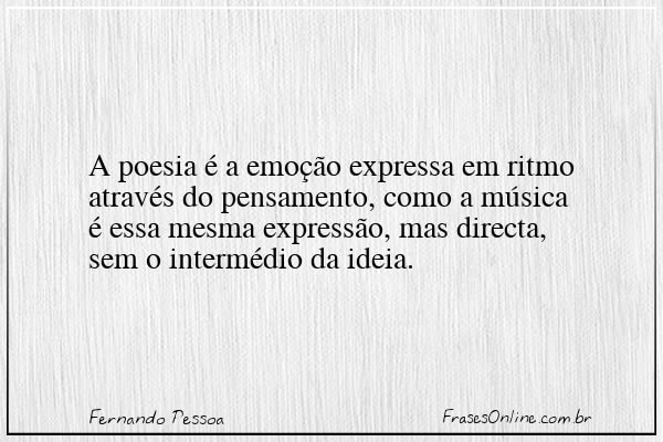 Frase de Fernando Pessoa