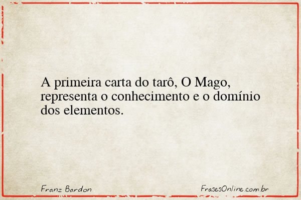 Frase de Franz Bardon