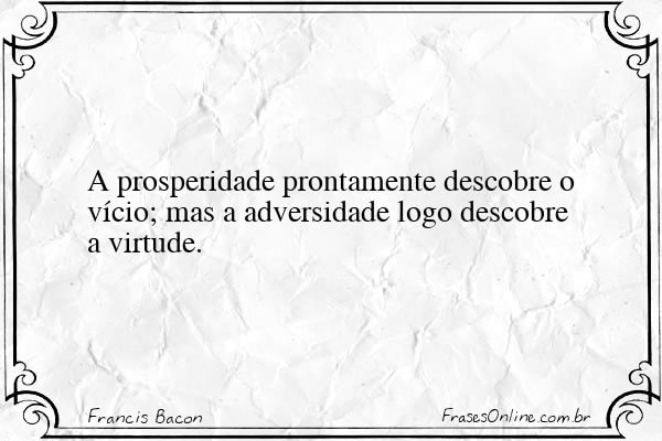 Frase de Francis Bacon