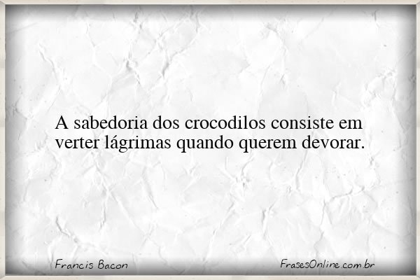 Frase de Francis Bacon