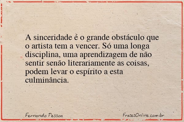 Frase de Fernando Pessoa