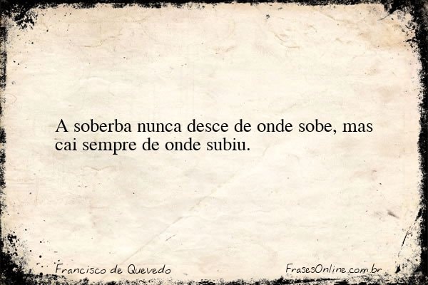 Frase de Francisco de Quevedo