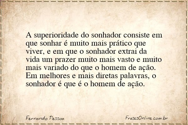 Frase de Fernando Pessoa
