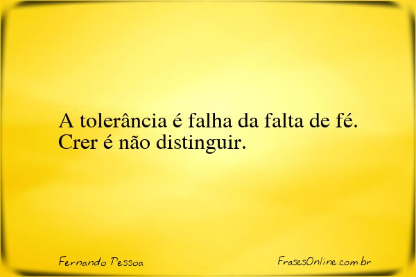 Frase de Fernando Pessoa