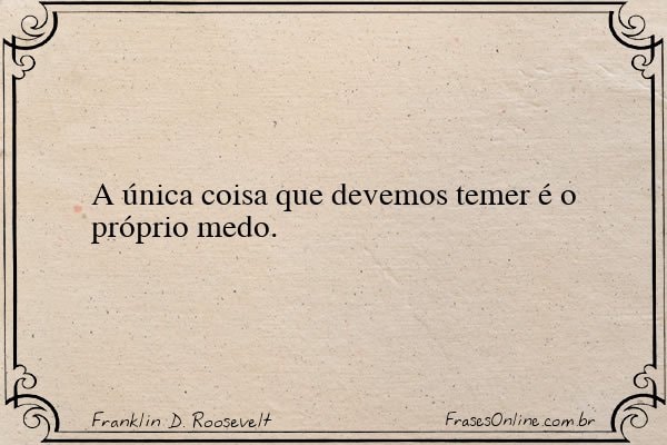 Frase de Franklin D. Roosevelt
