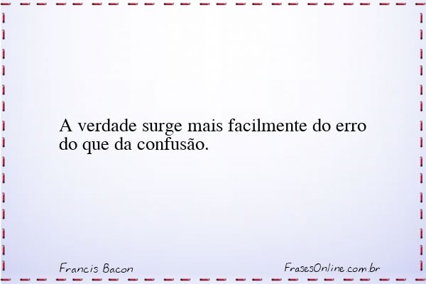 Frase de Francis Bacon