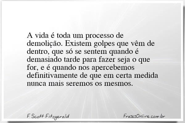 Frase de F. Scott Fitzgerald
