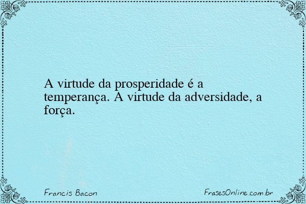 Frase de Francis Bacon