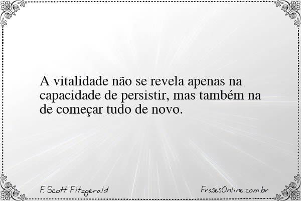 Frase de F. Scott Fitzgerald