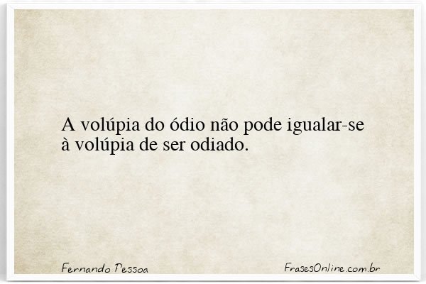 Frase de Fernando Pessoa
