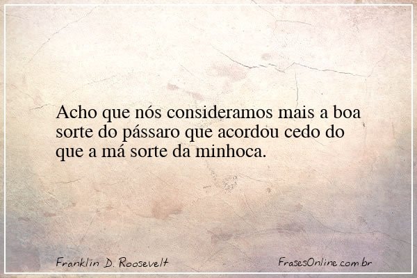 Frase de Franklin D. Roosevelt