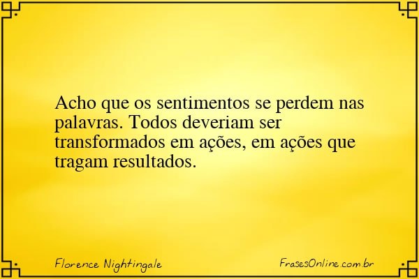 Frase de Florence Nightingale
