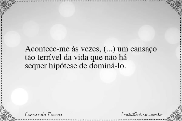 Frase de Fernando Pessoa