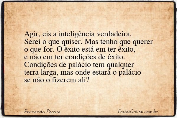 Frase de Fernando Pessoa