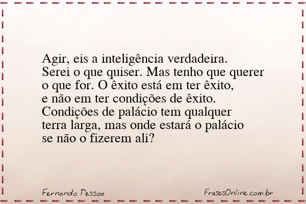 Frase de Fernando Pessoa