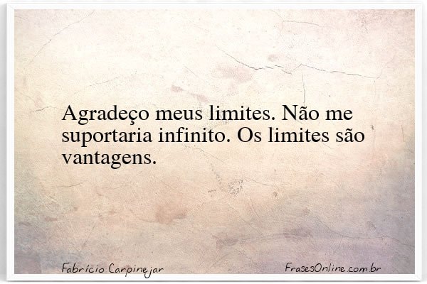 Frase de Fabrício Carpinejar