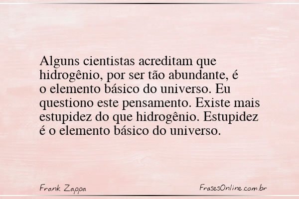 Frase de Frank Zappa