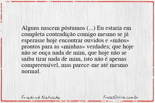 Frase de Friedrich Nietzsche