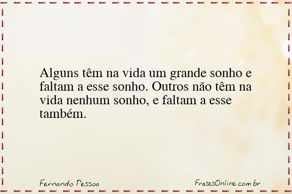 Frase de Fernando Pessoa
