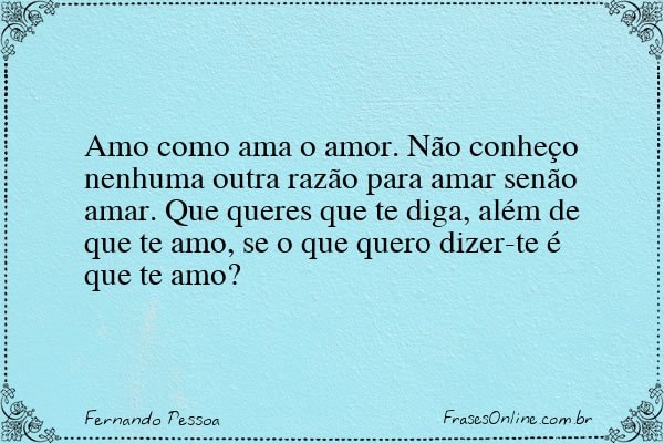 Frase de Fernando Pessoa