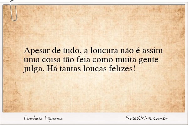 Frase de Florbela Espanca