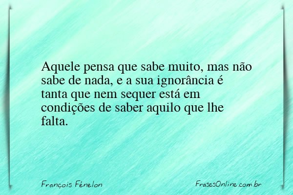 Frase de François Fénelon