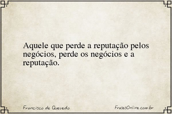 Frase de Francisco de Quevedo