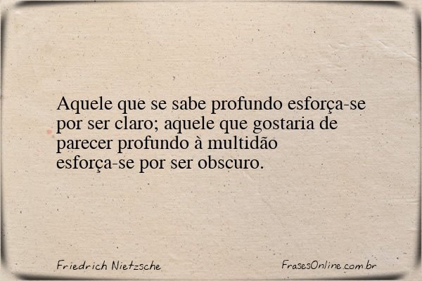Frase de Friedrich Nietzsche