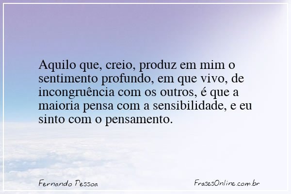 Frase de Fernando Pessoa