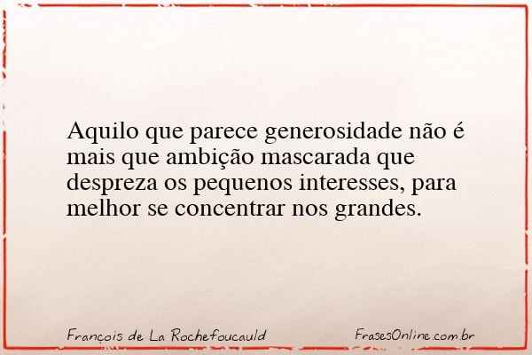 Frase de François de La Rochefoucauld