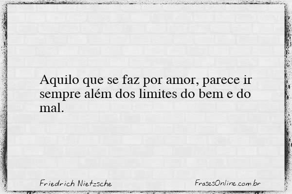 Frase de Friedrich Nietzsche