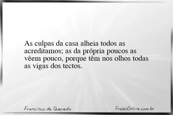 Frase de Francisco de Quevedo