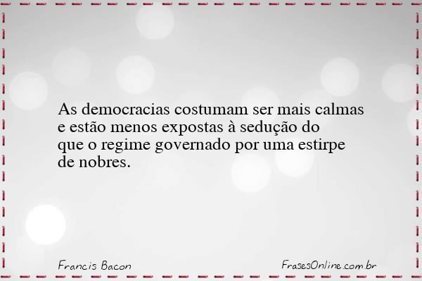 Frase de Francis Bacon