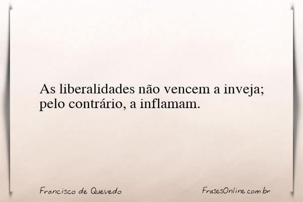 Frase de Francisco de Quevedo