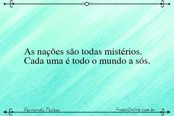 Frase de Fernando Pessoa