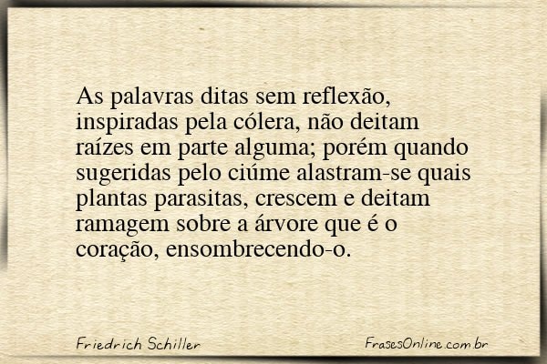 Frase de Friedrich Schiller