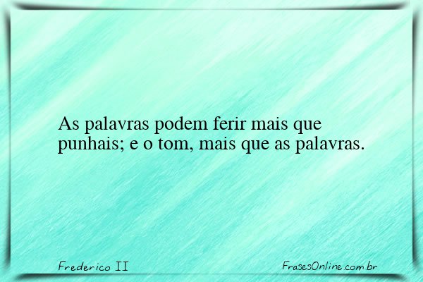 Frase de Frederico II