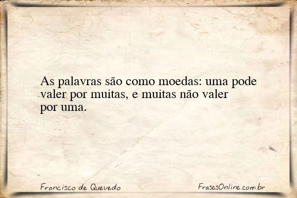 Frase de Francisco de Quevedo