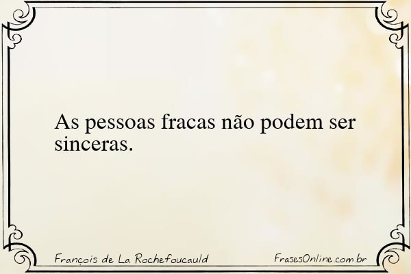 Frase de François de La Rochefoucauld