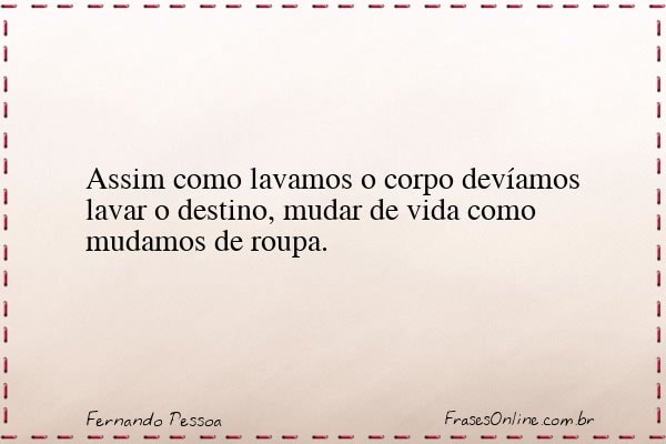 Frase de Fernando Pessoa