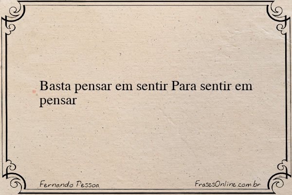 Frase de Fernando Pessoa